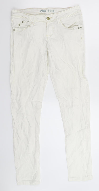 Preloved Denim Co Womens White  Denim Jegging Jeans Size 8 L29 in - Front