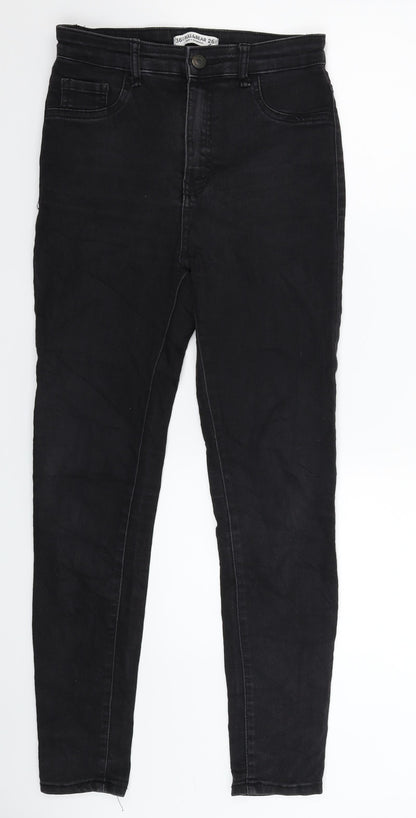 Preloved Pull&Bear Womens Black  Denim Jegging Jeans Size 26 in L27 in - Front
