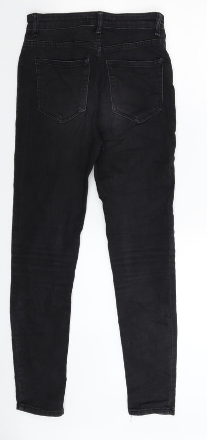 Preloved Pull&Bear Womens Black  Denim Jegging Jeans Size 26 in L27 in - Back