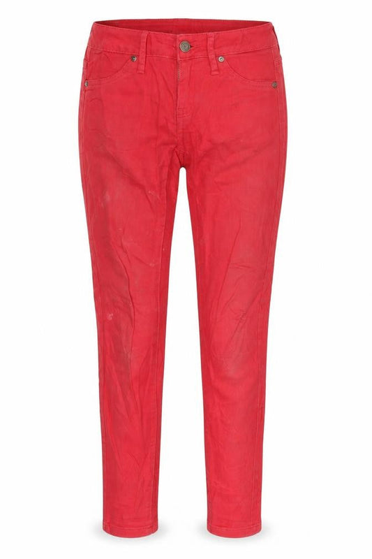 Mango Womens Red  Denim Jegging Jeans Size 6 L29 in