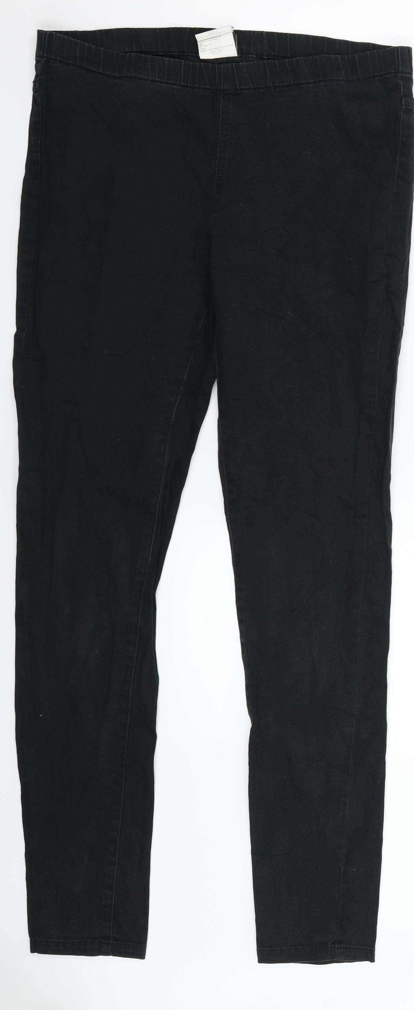 Pieces Womens Black  Denim Jegging Jeans Size 32 in L31 in