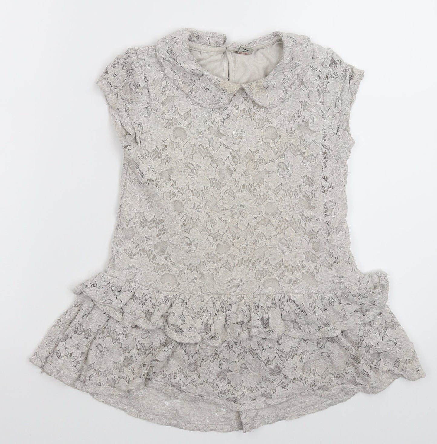 TU Girls Grey Floral  Mini  Size 10 Years