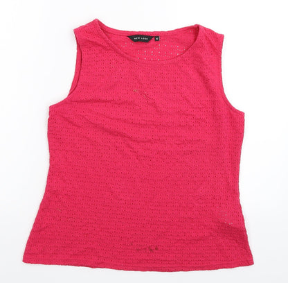 Preloved New Look Womens Pink   Basic T-Shirt Size 12 - Front