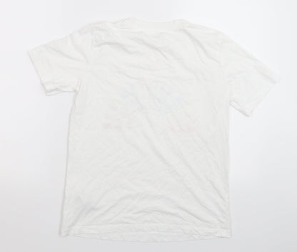Preloved Marks and Spencer Womens White   Basic T-Shirt Size 8 - Back