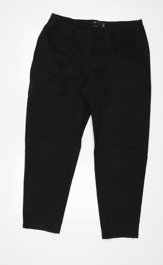 ASOS Womens Black   Trousers  Size 14 L28 in