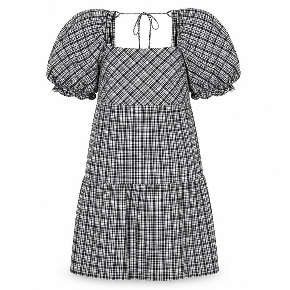 Papaya Womens Black Check  Shift  Size 8