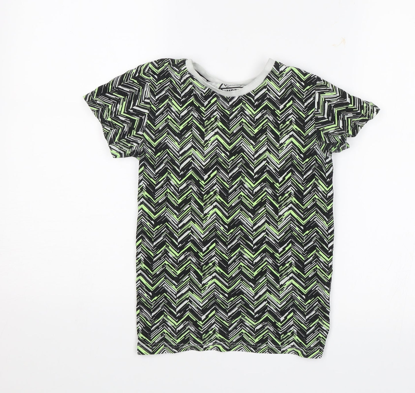 Matlan Boys Green Geometric  Basic T-Shirt Size 8 Years