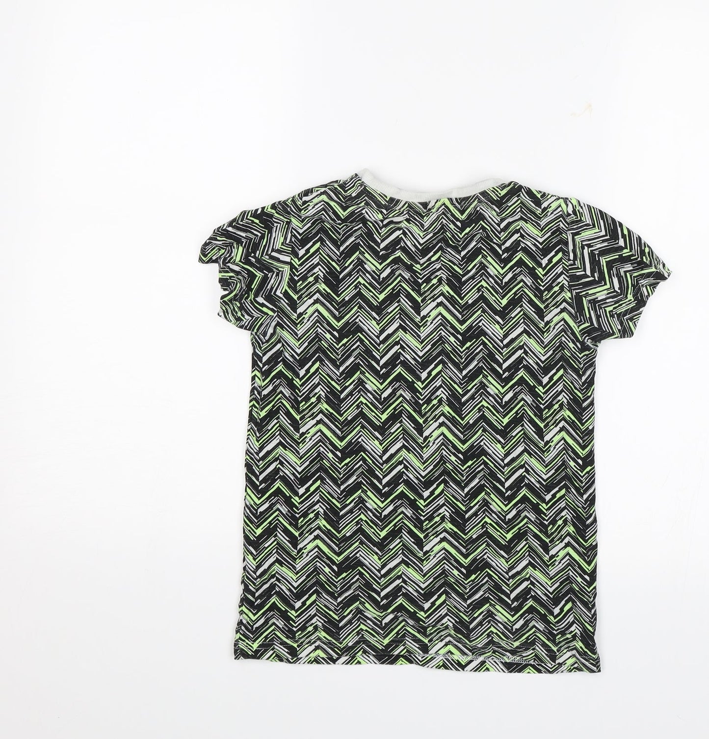 Matlan Boys Green Geometric  Basic T-Shirt Size 8 Years