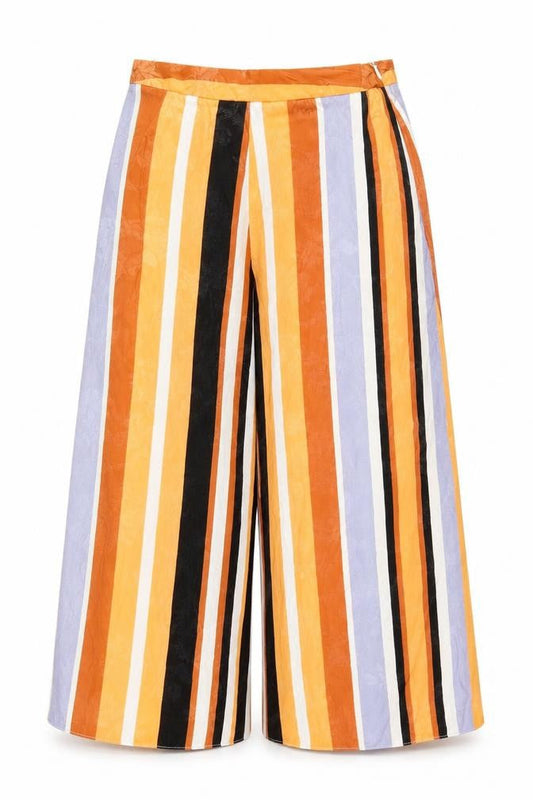 ASOS Womens Multicoloured Striped  Cropped Trousers Size 6 L20 in
