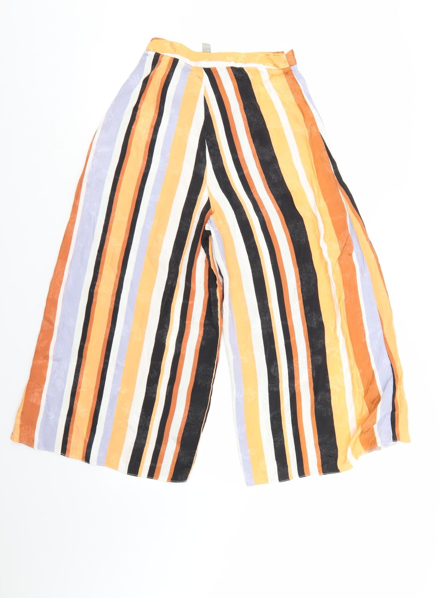 ASOS Womens Multicoloured Striped  Cropped Trousers Size 6 L20 in