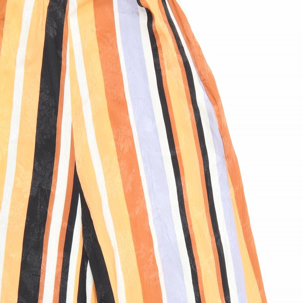 ASOS Womens Multicoloured Striped  Cropped Trousers Size 6 L20 in