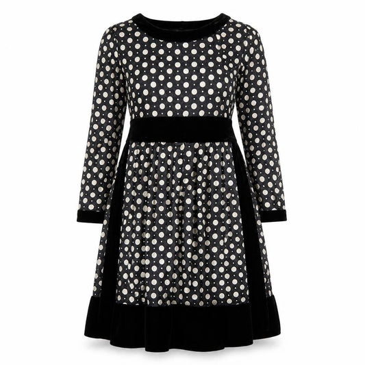 Pussycat Womens Black Polka Dot  Jumper Dress  Size 8
