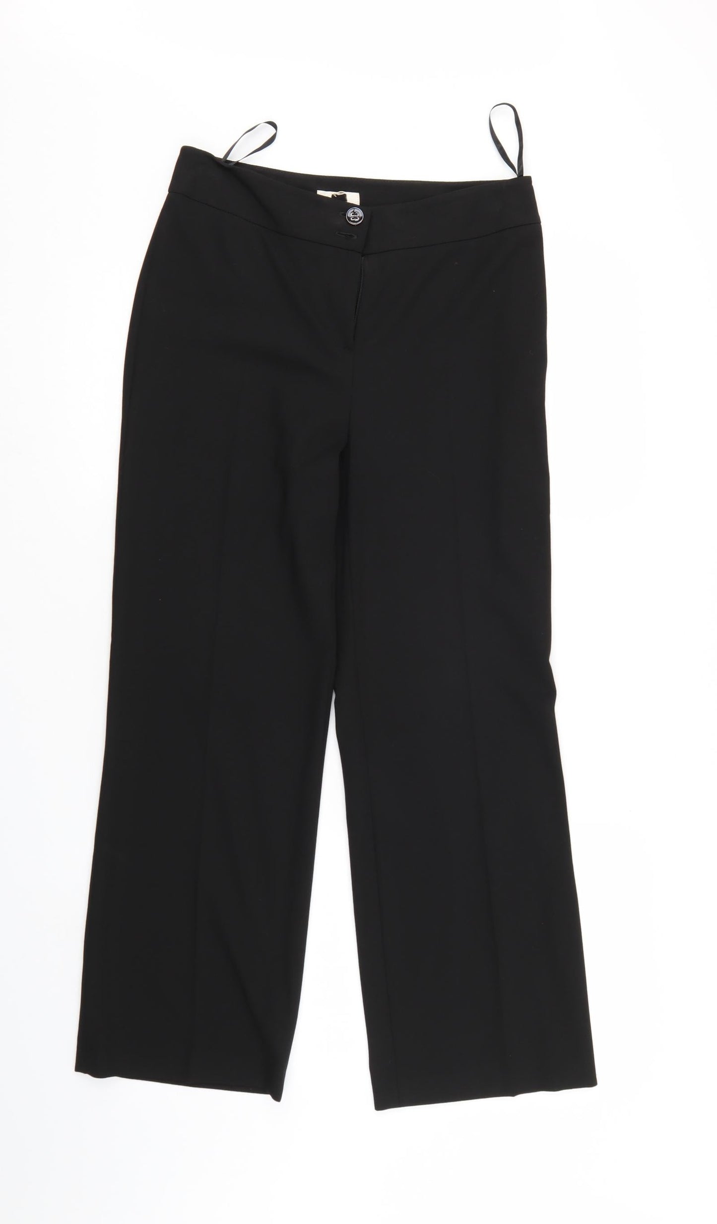 Preworn Womens Black   Trousers  Size 8 L26 in