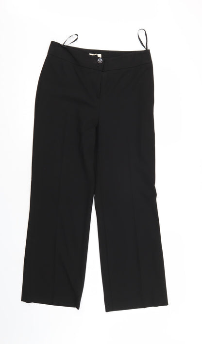 Preworn Womens Black   Trousers  Size 8 L26 in