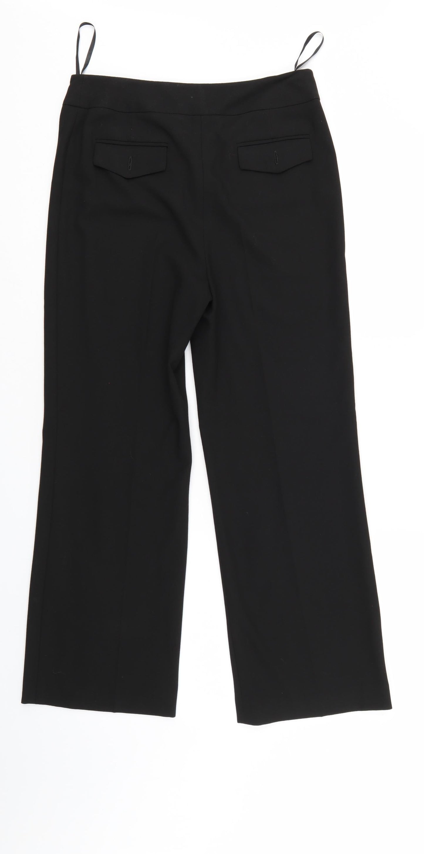 Preworn Womens Black   Trousers  Size 8 L26 in