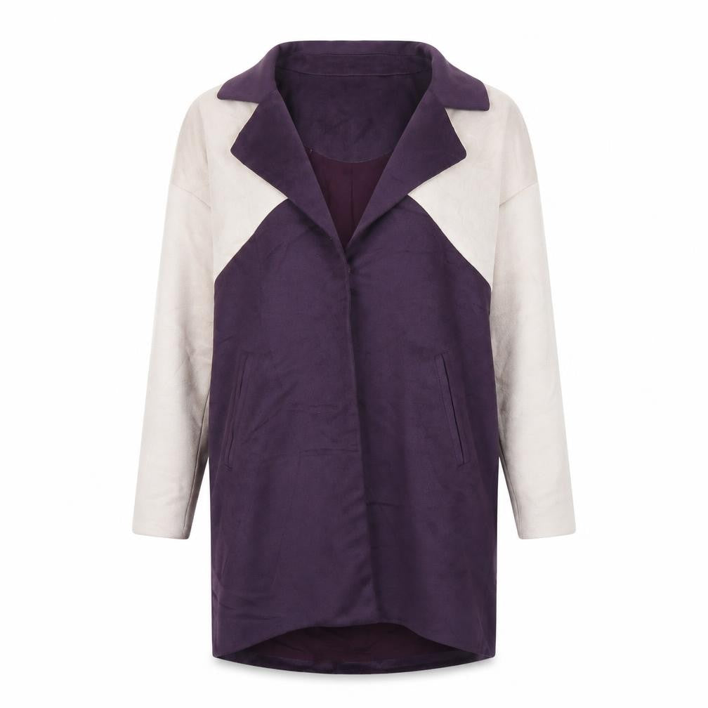 Nameless Womens Purple   Overcoat Coat Size S