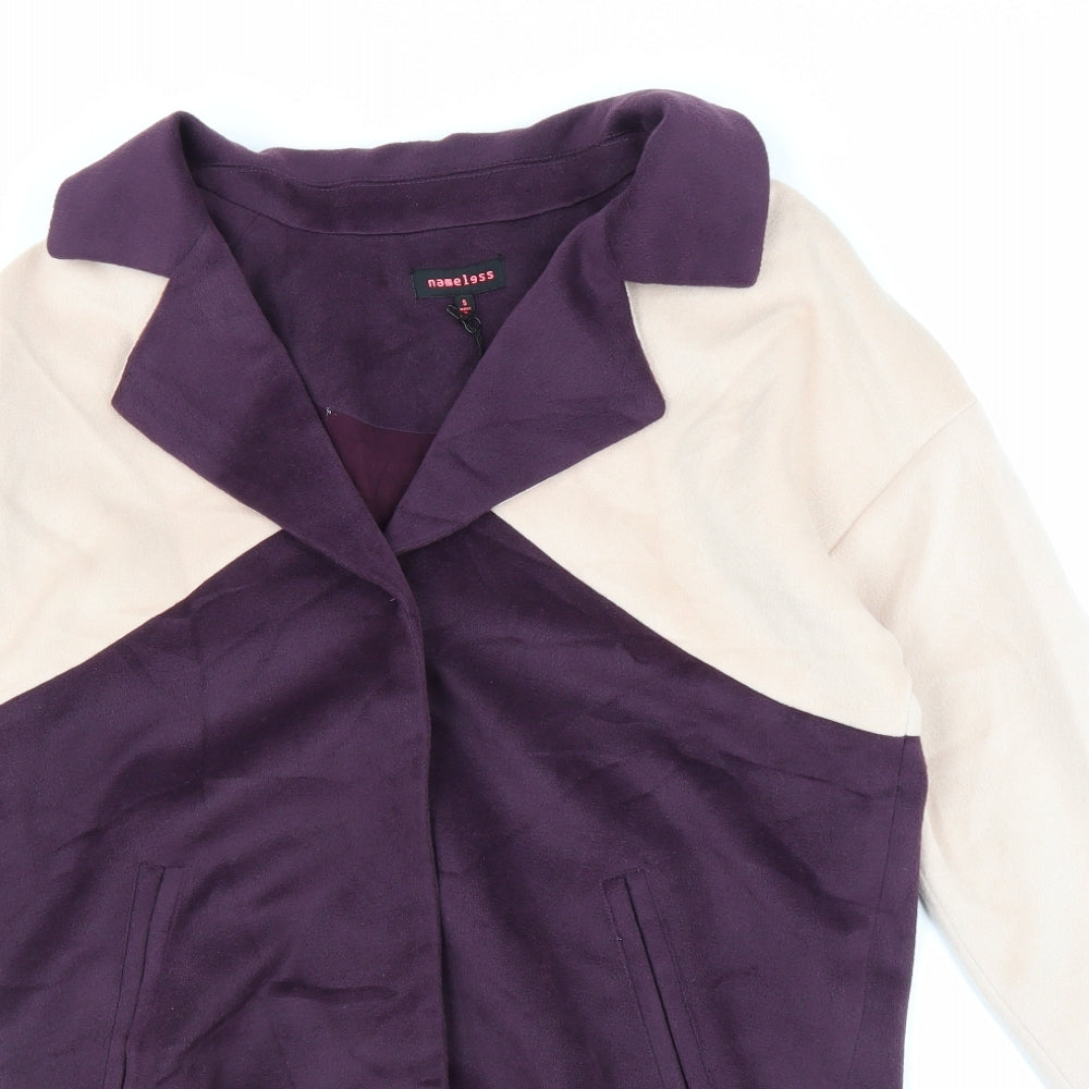 Nameless Womens Purple   Overcoat Coat Size S