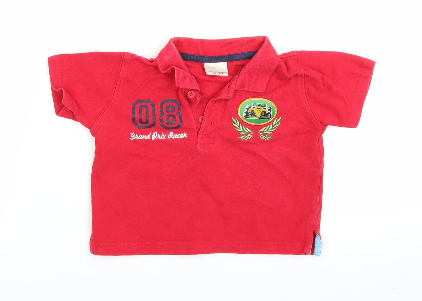 Morvis Mouse Baby Red   Basic Polo Size 18-24 Months  - F1