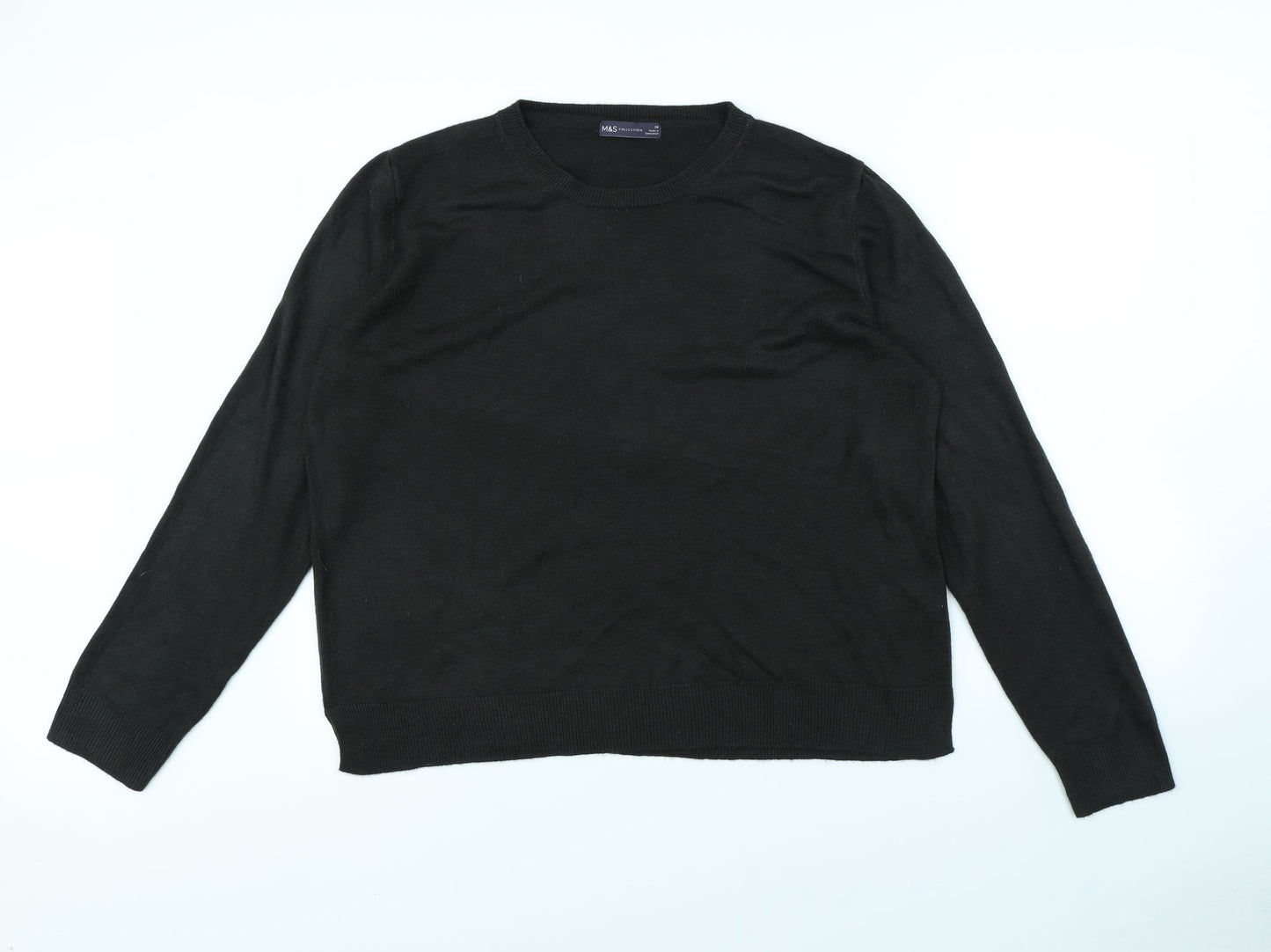 m&s Womens Red   Pullover Jumper Size 20