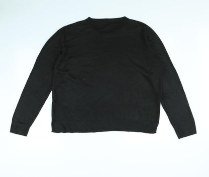 Preloved m&s Womens Red   Pullover Jumper Size 20 - Back