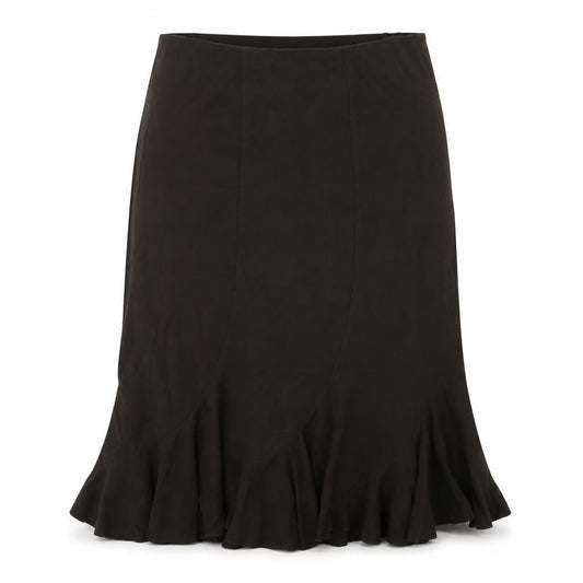 F&F  Womens Brown   Flare Skirt Size 40 in