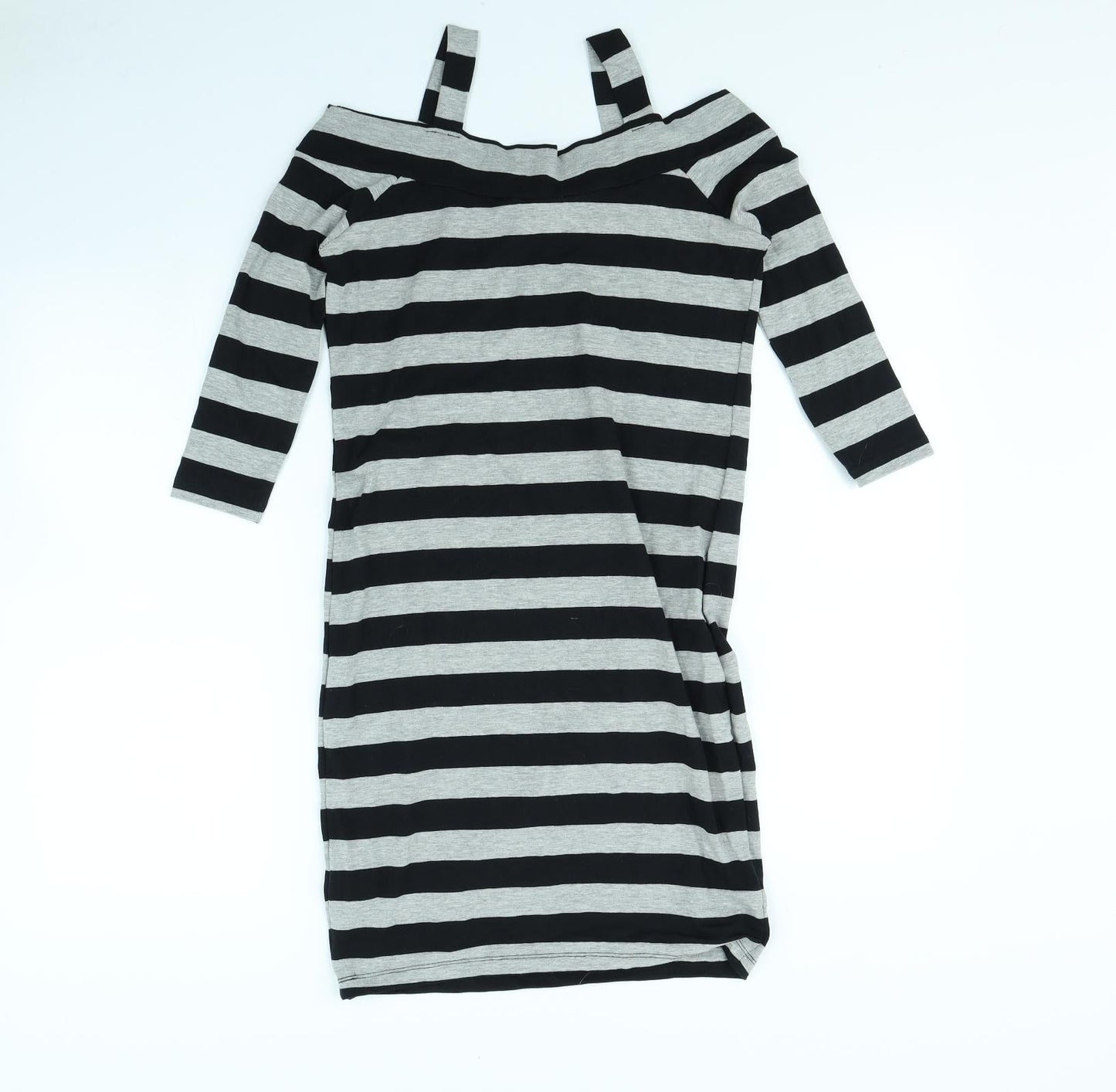 Atmosphere Womens Grey Striped  Mini  Size 10