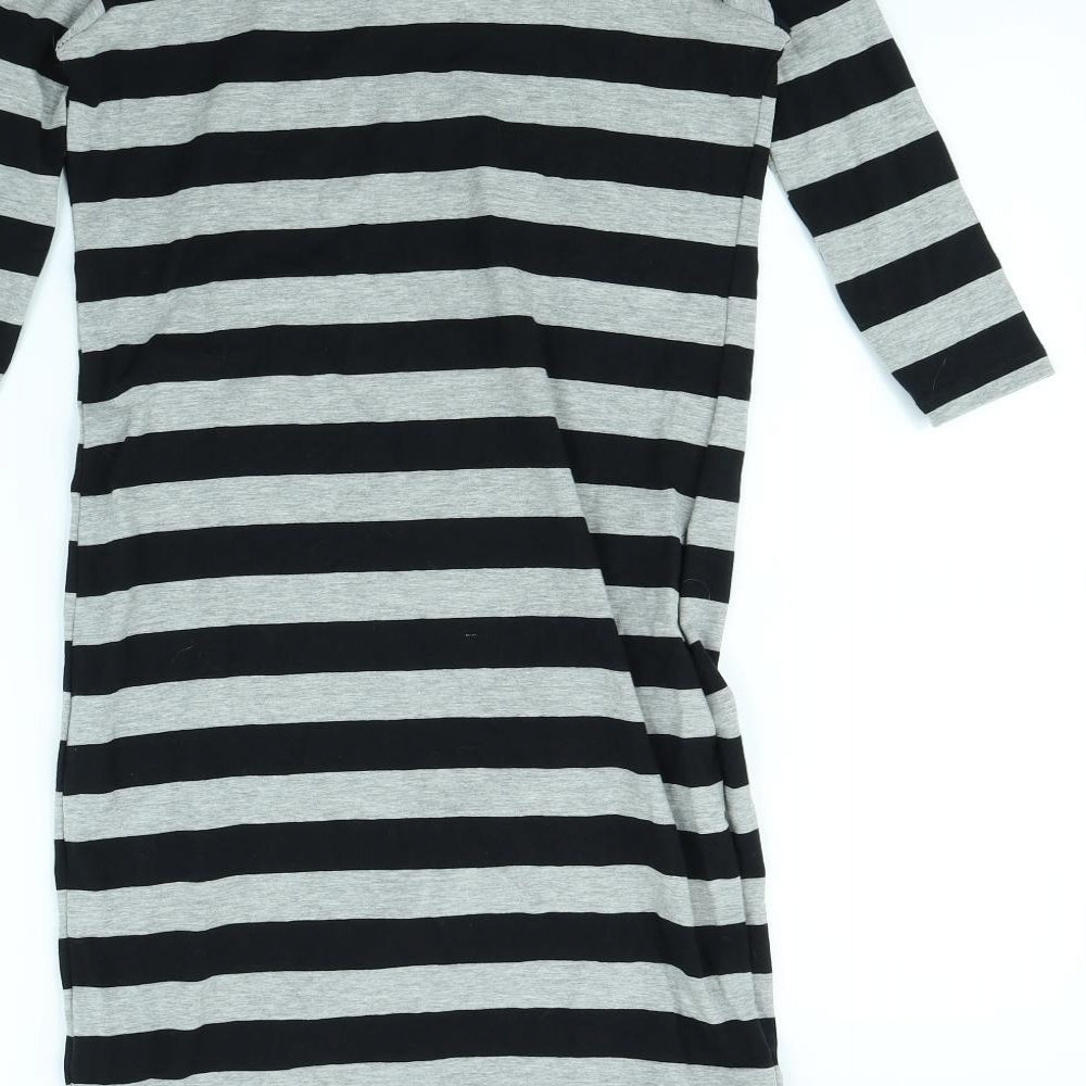 Atmosphere Womens Grey Striped  Mini  Size 10