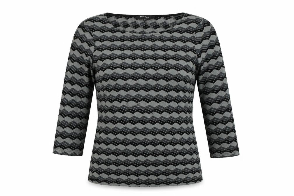 Phase Eight Womens Grey Striped  Pullover Jumper Size 10