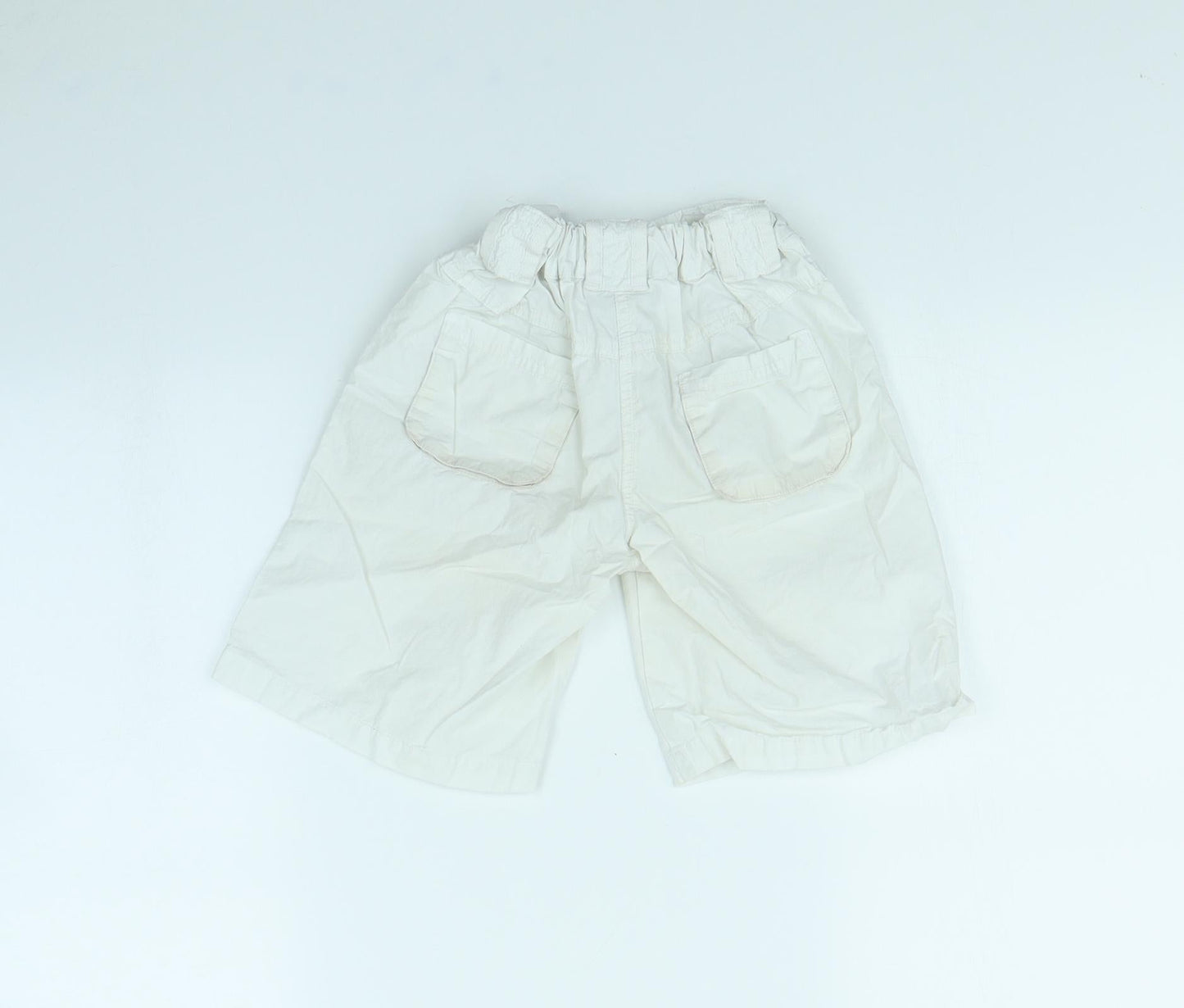 TU Girls White   Mom Shorts Size 6 Years