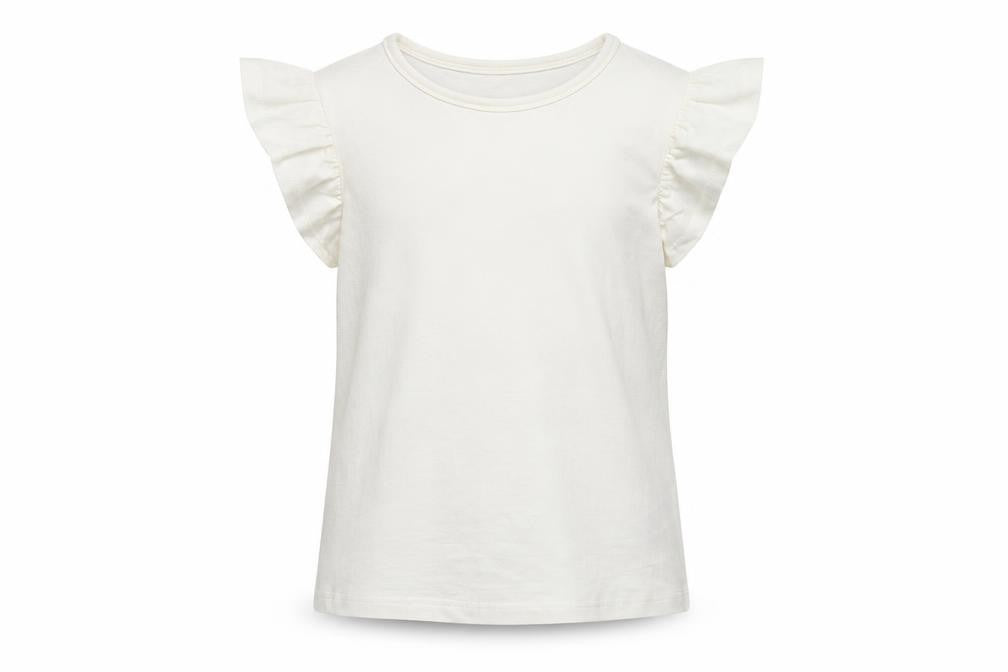 Marks & Spencer Girls White   Basic T-Shirt Size 6-7 Years