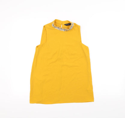 Dorothy Perkins Womens Yellow   Basic T-Shirt Size 6