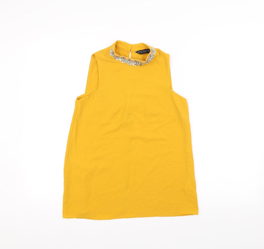 Dorothy Perkins Womens Yellow   Basic T-Shirt Size 6