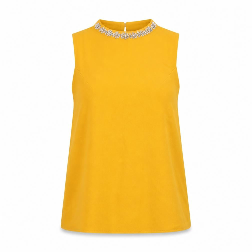 Dorothy Perkins Womens Yellow   Basic T-Shirt Size 6