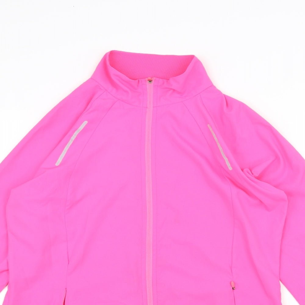 Marks and Spencer Womens Pink   Windbreaker Coat Size 8