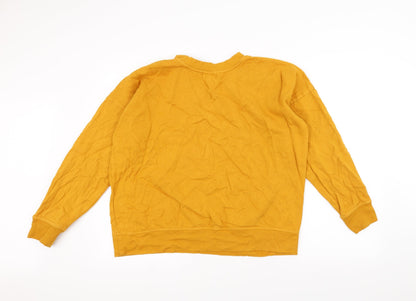 Next Womens Yellow   Pullover Jumper Size 16