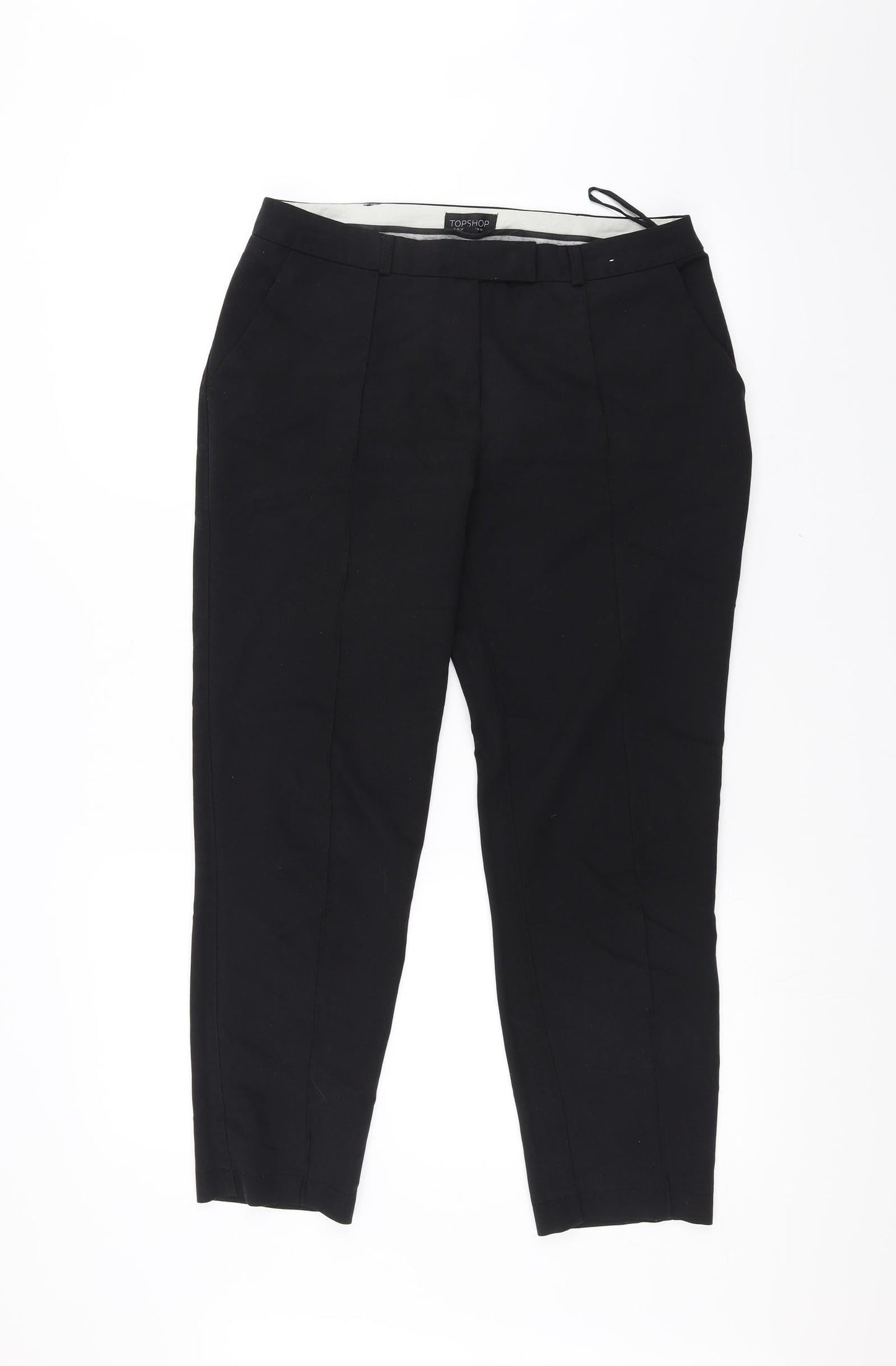 Topshop Womens Black   Trousers  Size 10 L24 in