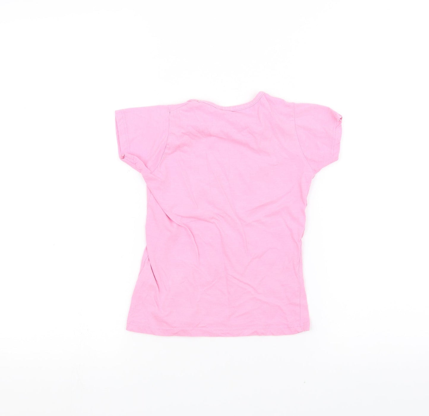E-vie Girls Pink   Basic T-Shirt Size 5 Years
