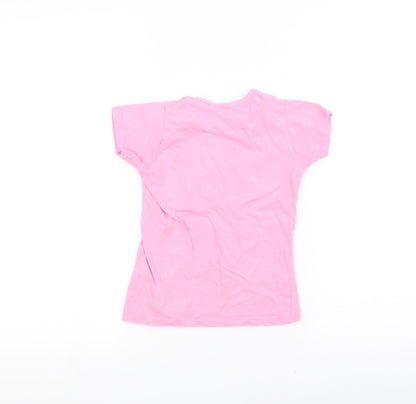 E-vie Girls Pink   Basic T-Shirt Size 5 Years