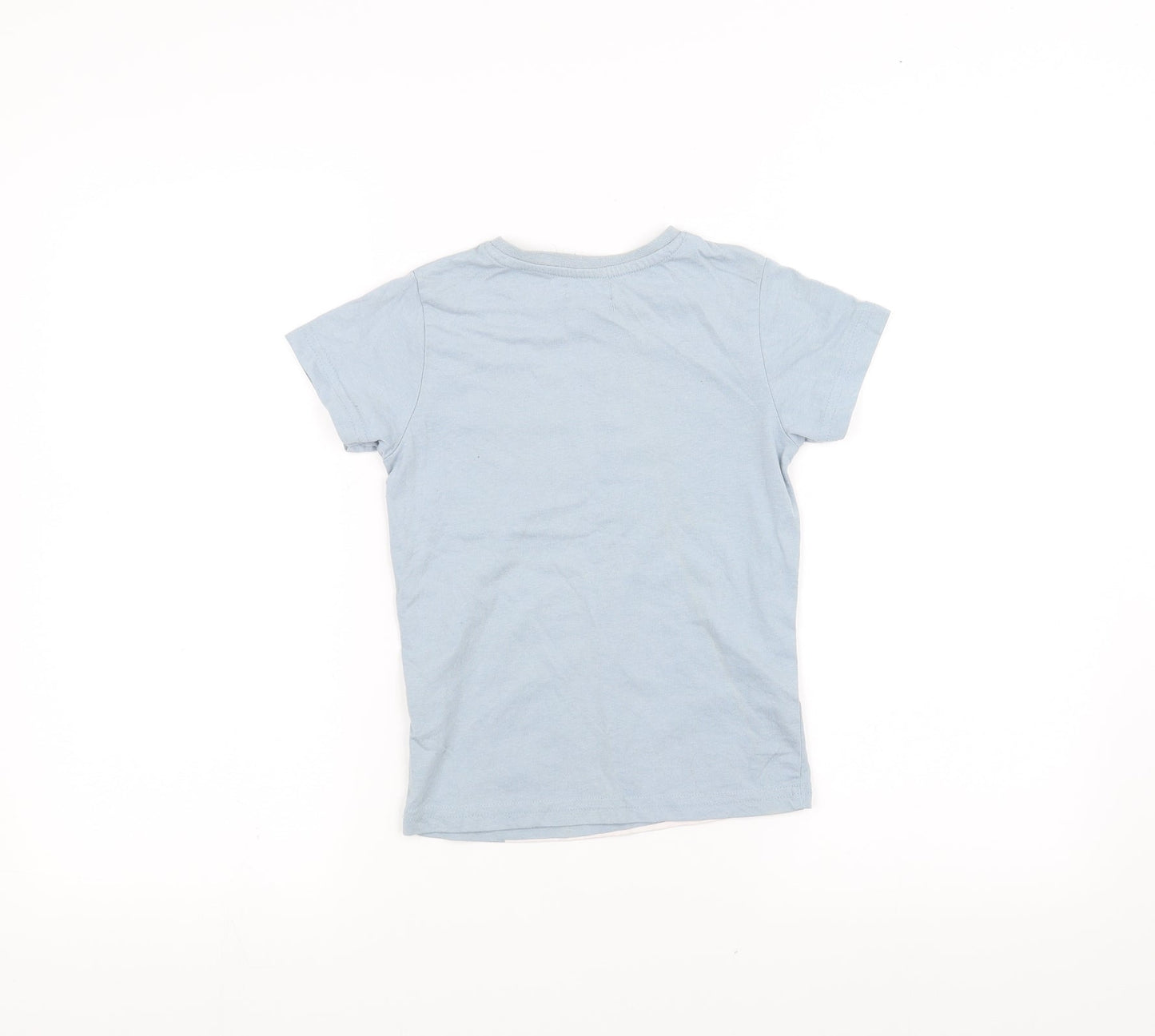 lily&dan Girls Blue   Basic T-Shirt Size 5-6 Years