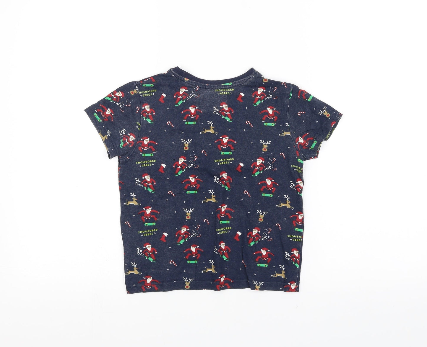 Primark Boys Blue   Basic T-Shirt Size 5-6 Years