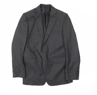 MOSS ESQ Mens Grey   Jacket Blazer Size L