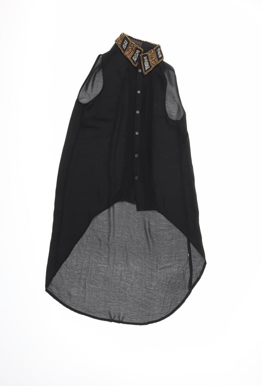Atmosphere Womens Black   Basic Button-Up Size 6