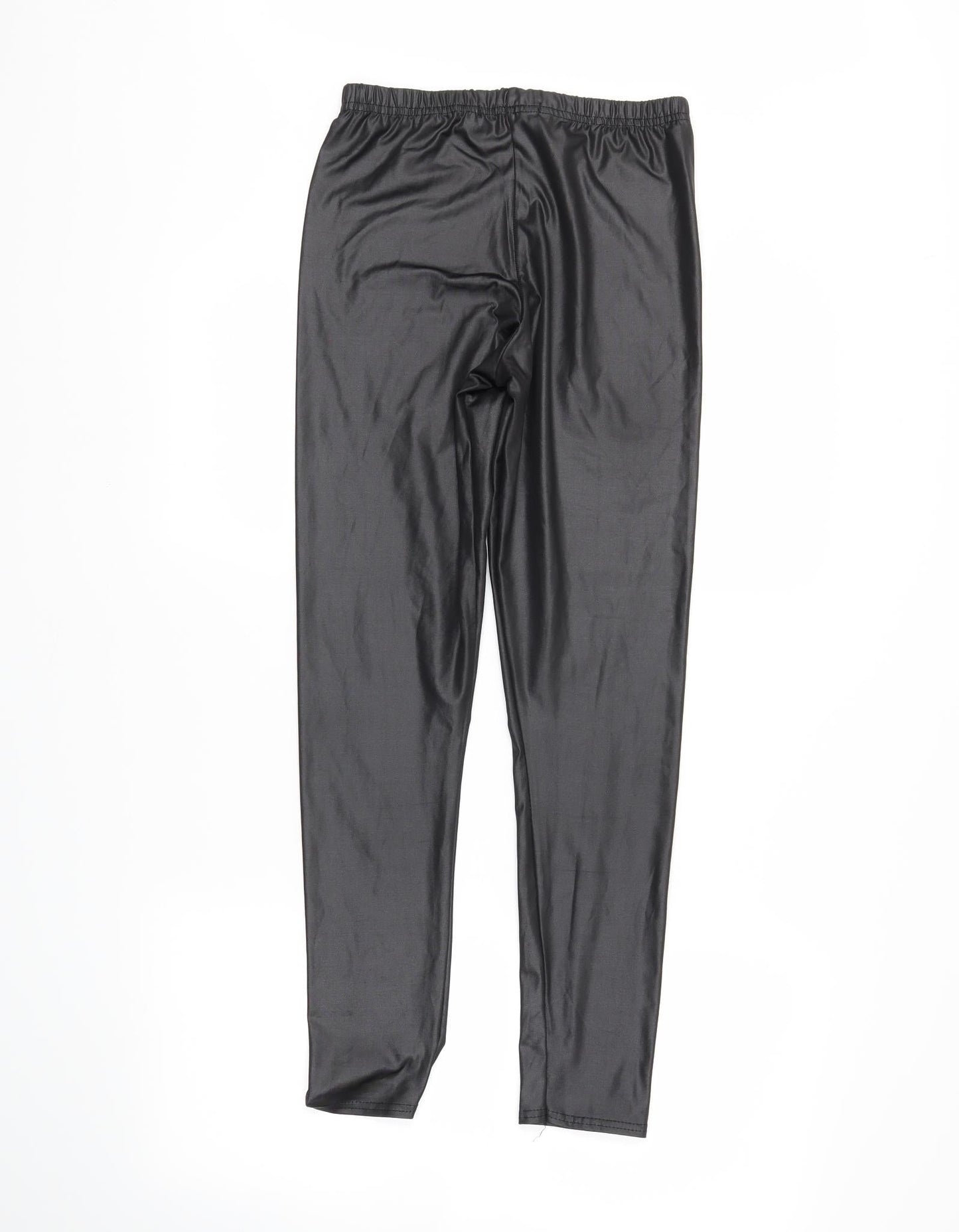 Boohoo Womens Black   Pedal Pusher Leggings Size 8 L26 in
