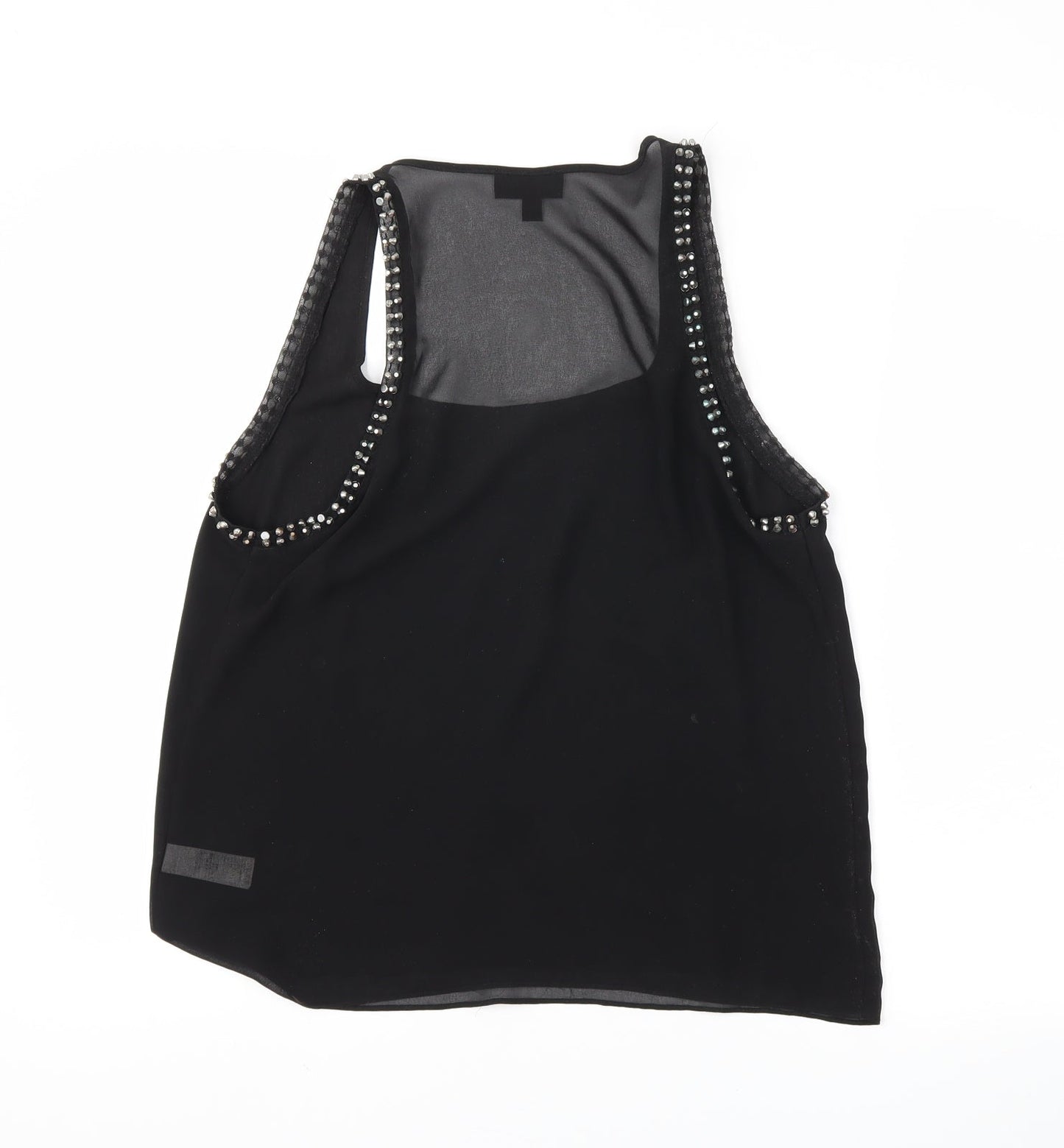 Topshop Womens Black   Basic Tank Size 10