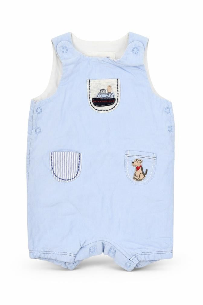 Next Boys Blue   Dungaree One-Piece Size 0-3 Months