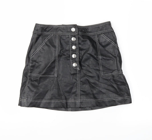 Lola Skye Womens Black   Maxi Skirt Size 10