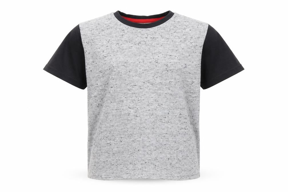 Preworn Boys Grey   Basic T-Shirt Size 7 Years