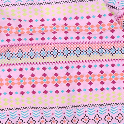 Tu Girls Pink Geometric  Kimono Jacket Size 8 Years