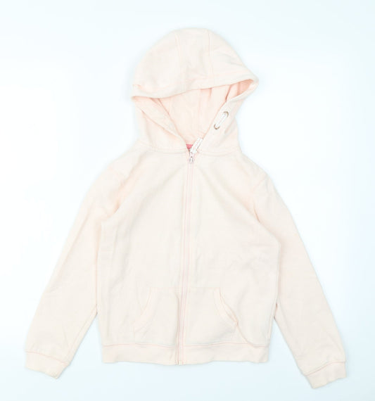 YD Girls Pink   Full Zip Hoodie Size 9-10 Years