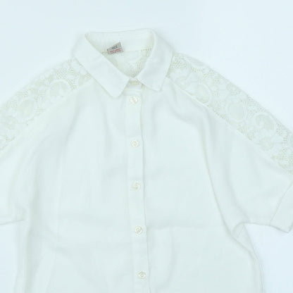 Tu Girls White   Basic Blouse Size 6 Years